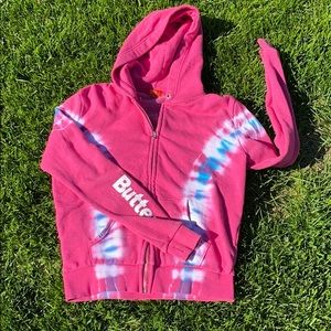 Butter tie dye hoodie